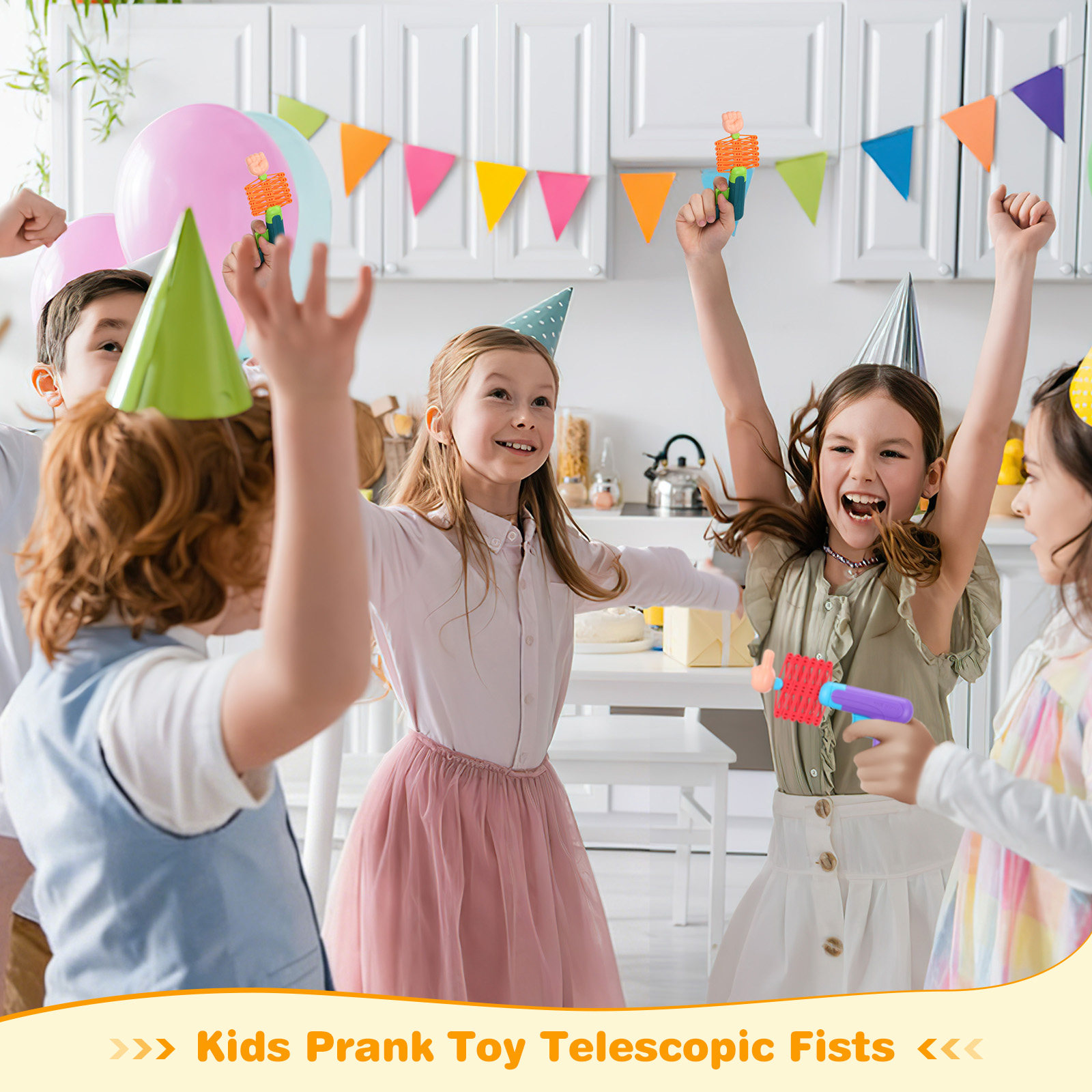 Party Games Kids Outdoor - 2Pcs Telescopic Spring Fists Creative Prank