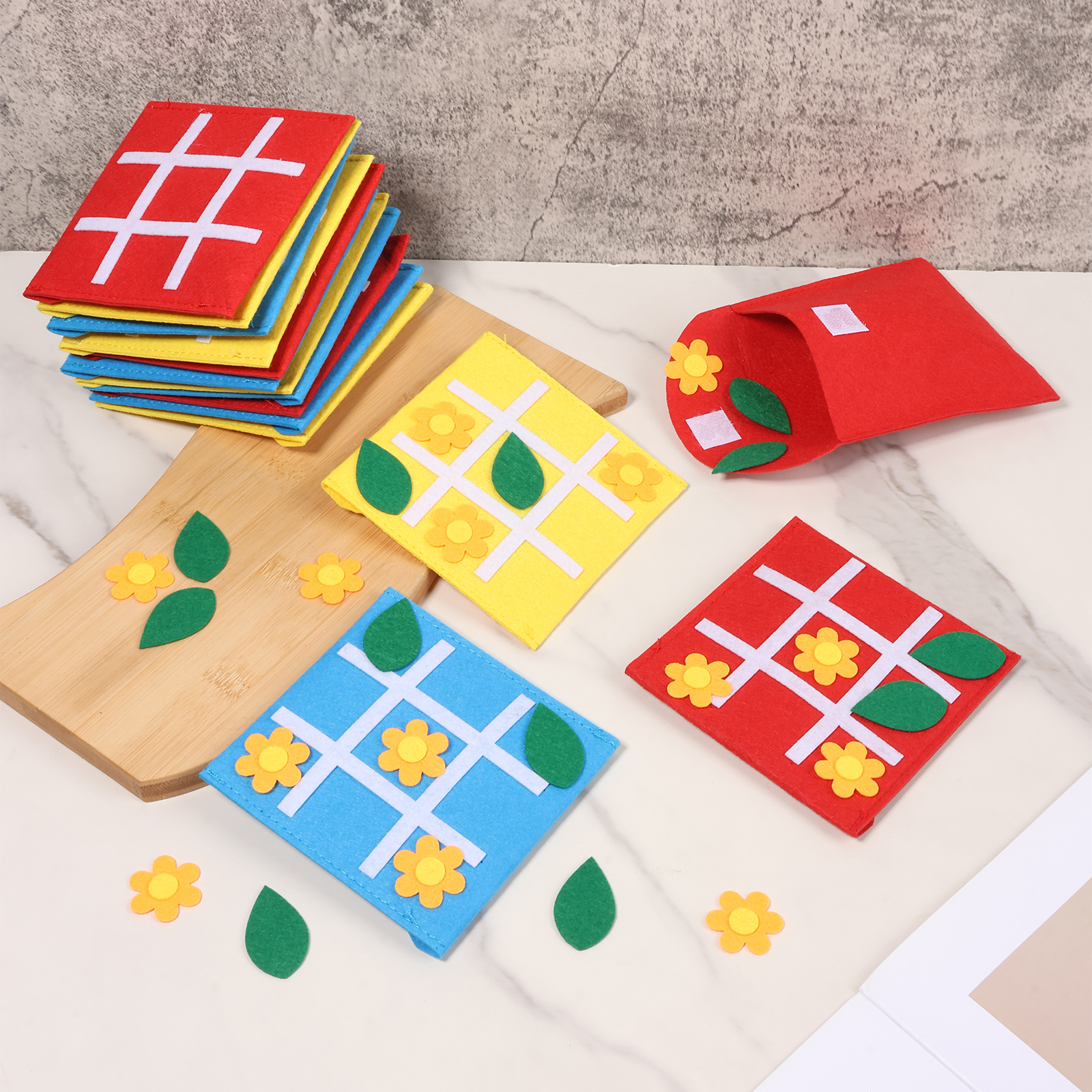 Party Games Quiz - 30/20Pcs Felt Board Game Felt Tic