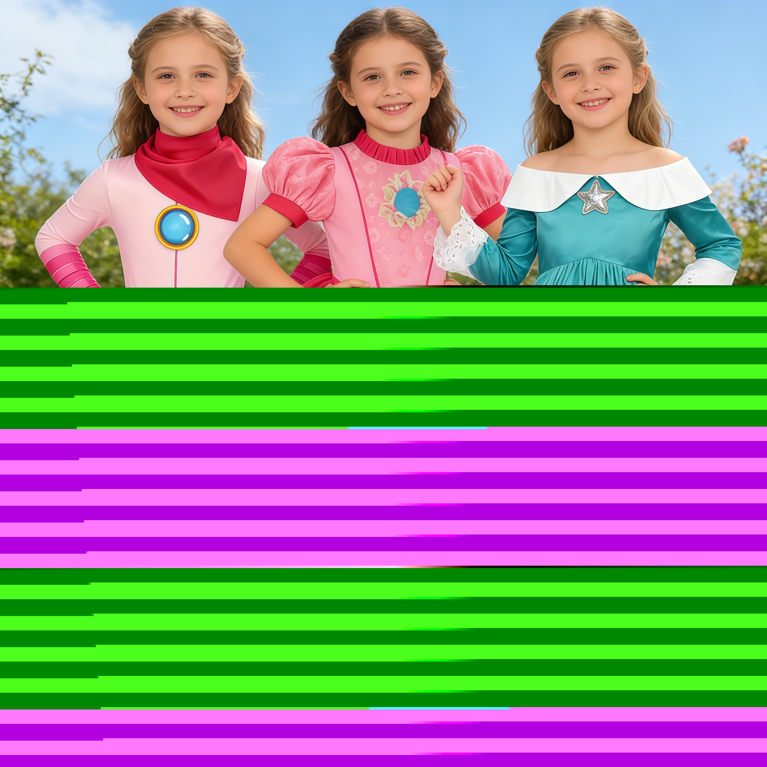 Party Games Quiz - Girls Peach Princess Jumpsuit Anime Game