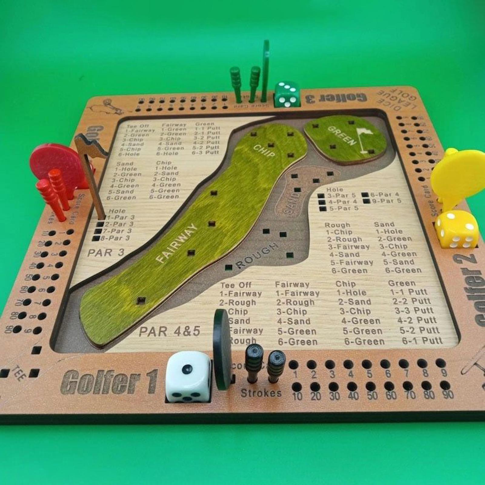 Golf Dice Game Wooden Challeng - Party Games Console recension och pris