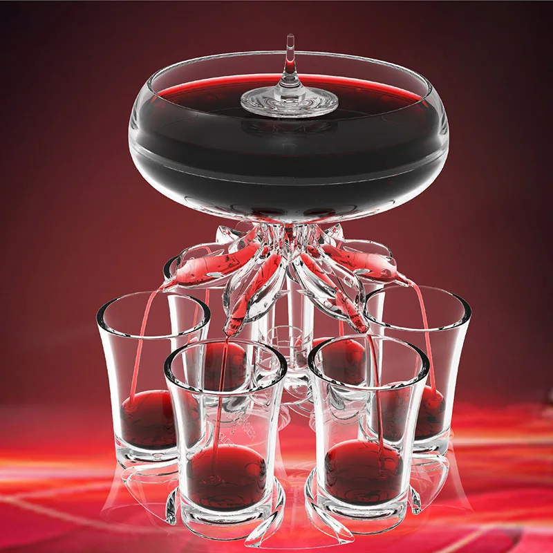 Shot Glass Holder 6 Cups Acryl - Party Games Using Cups recension och pris