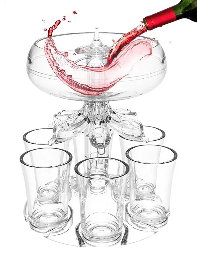 Shot Glass Holder 6 Cups Acryl - Party Games Using Cups recension och pris