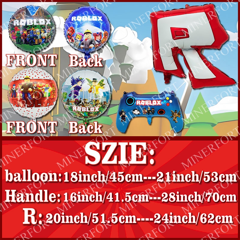 ROBLOXED Themed Foil Aluminum  - Party Games Easter For Family recension och pris