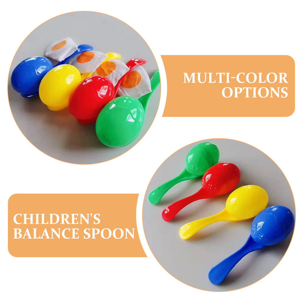 4Sets Vibrant Balance Spoon Eg - Party Games Kids Outdoor recension och pris