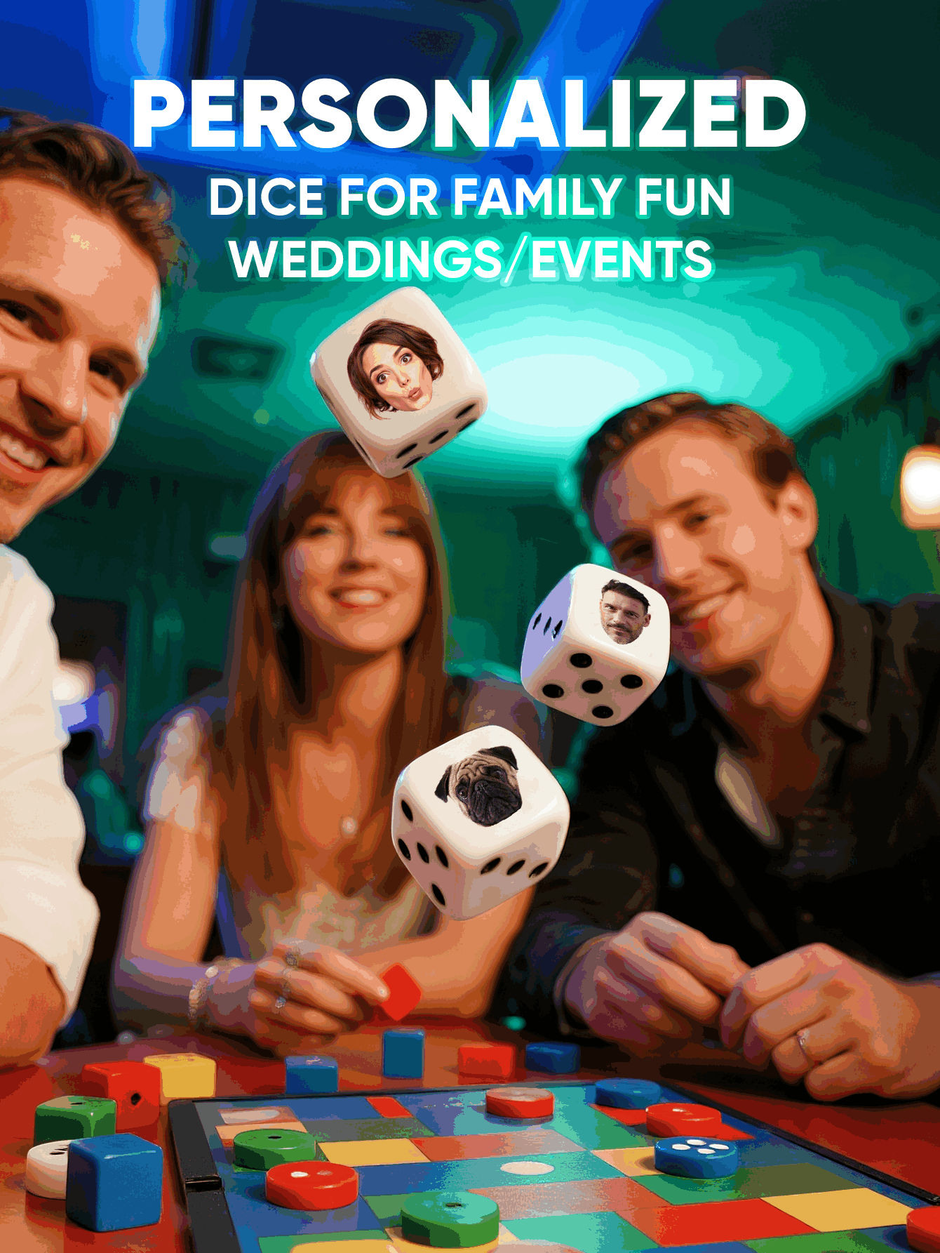 Custom Face Dice Personalized  - Party Games Easter recension och pris
