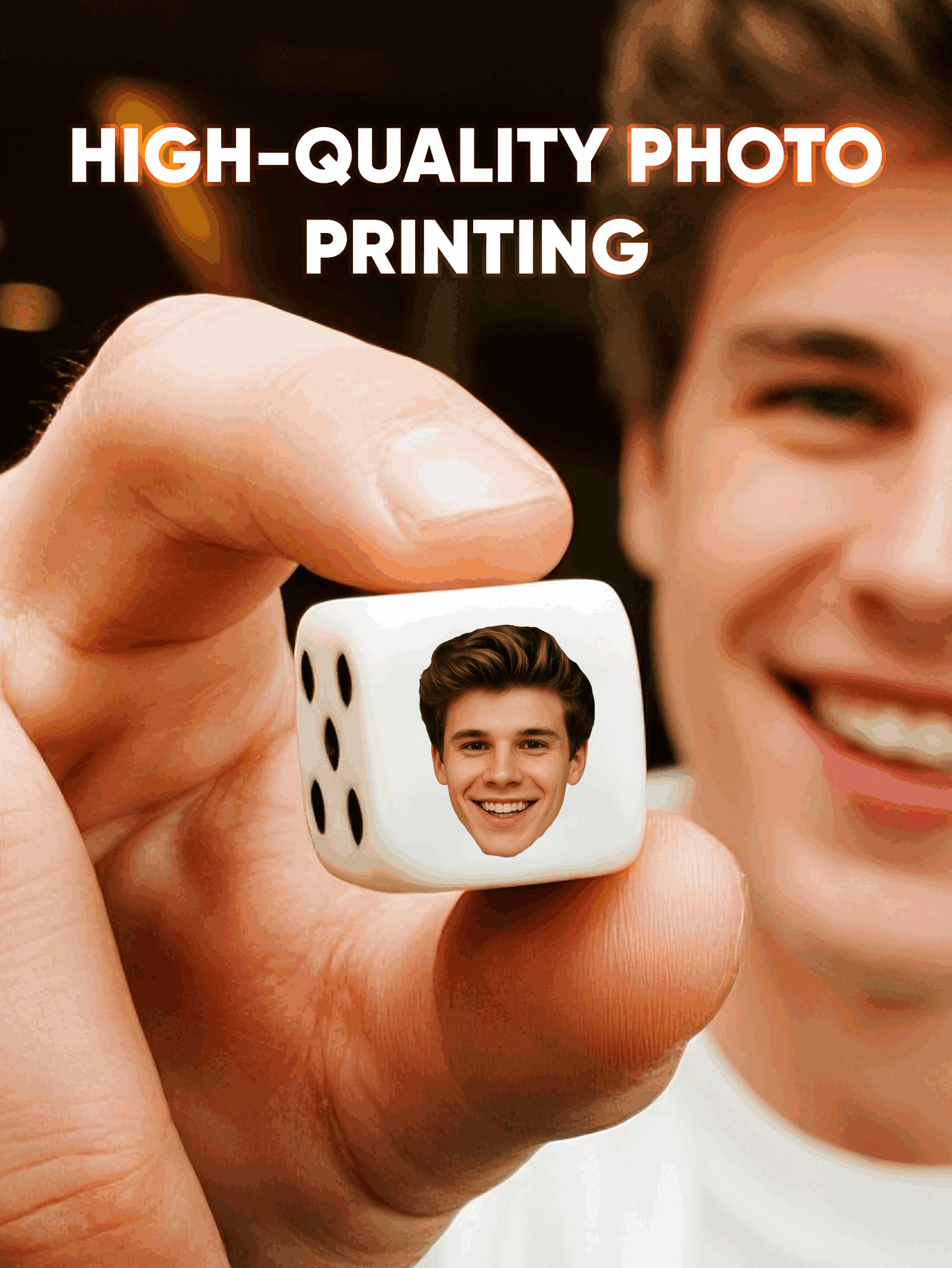 Custom Face Dice Personalized  - Party Games Easter recension och pris