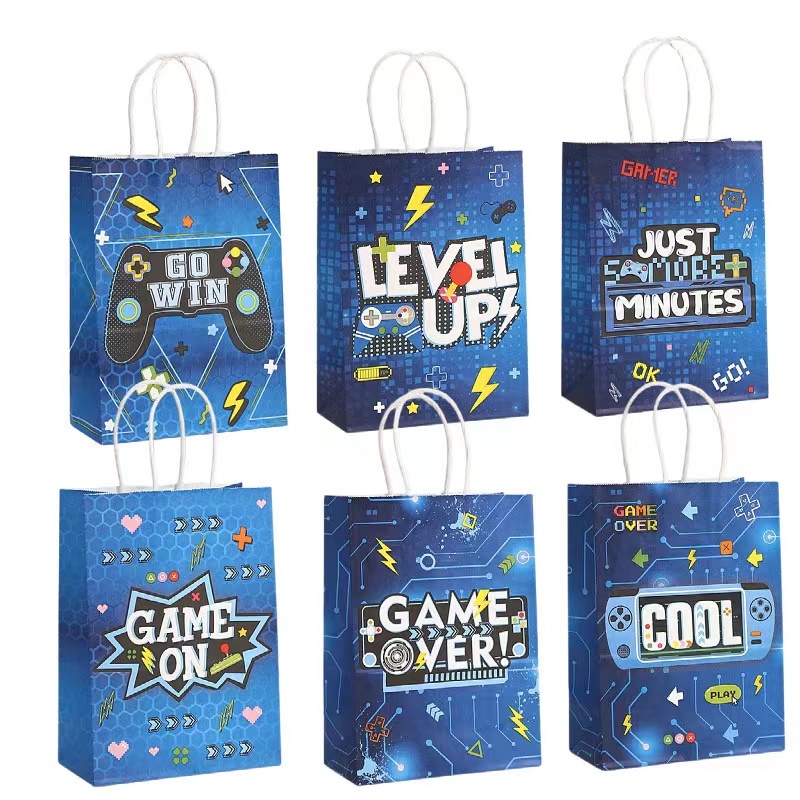 6/24Pcs Video Game on Theme Pa - Party Games Easter recension och pris