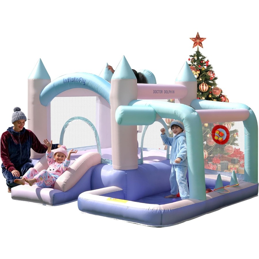 Inflatable Bounce House Slide  - Party Games Indoor recension och pris