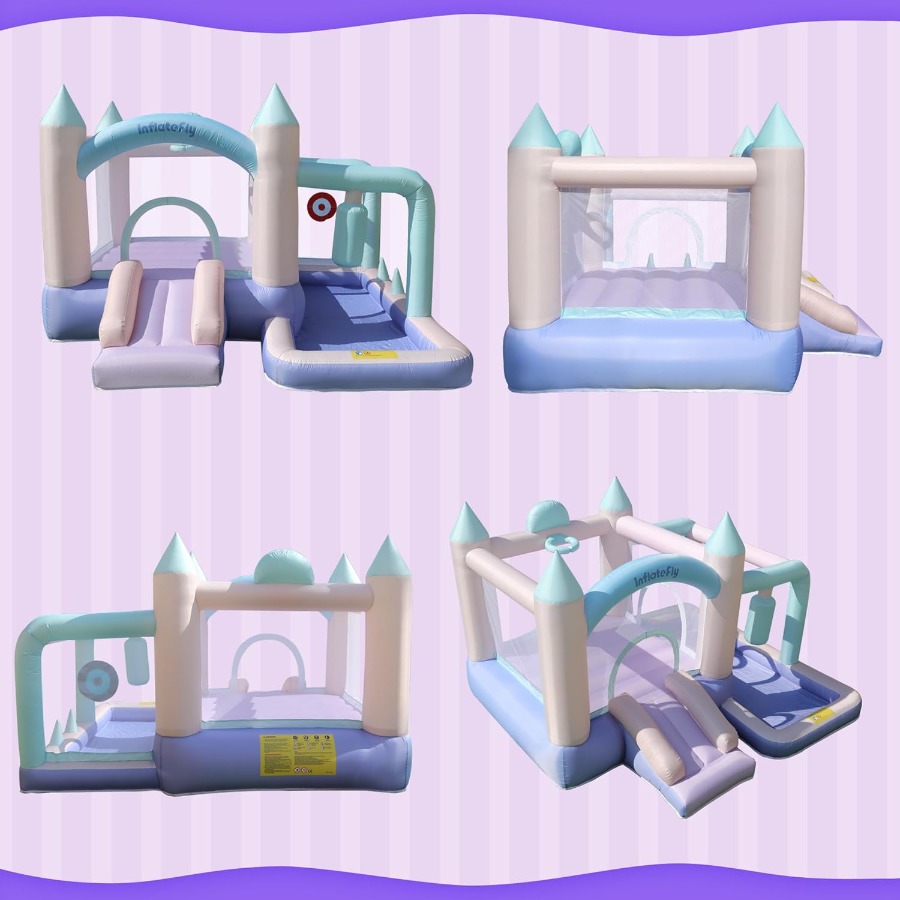Inflatable Bounce House Slide  - Party Games Indoor recension och pris