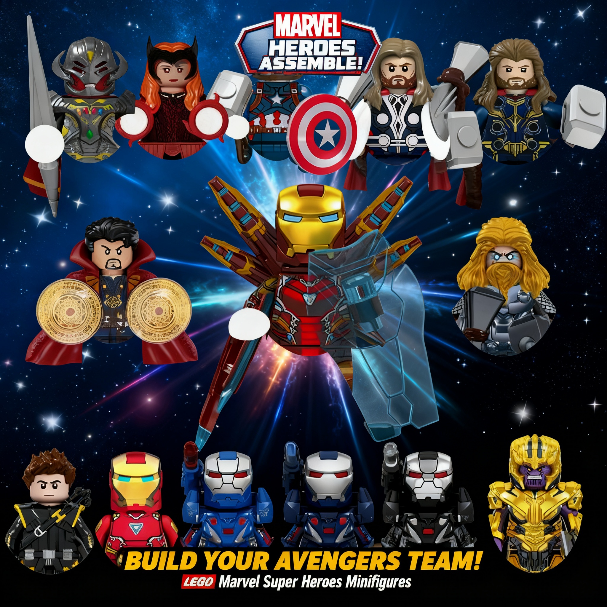 2026 Marvel Building Blocks Br - Party Games Kids recension och pris