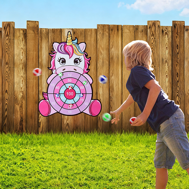New Large Sticky Ball Dart Boa - Party Games For 5 Year Olds Indoors recension och pris