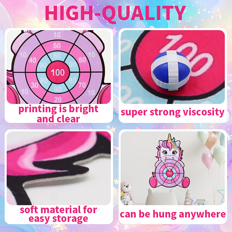 New Large Sticky Ball Dart Boa - Party Games For 5 Year Olds Indoors recension och pris