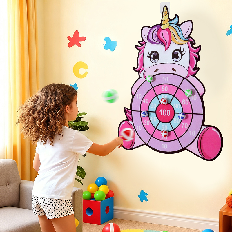 New Large Sticky Ball Dart Boa - Party Games For 5 Year Olds Indoors recension och pris