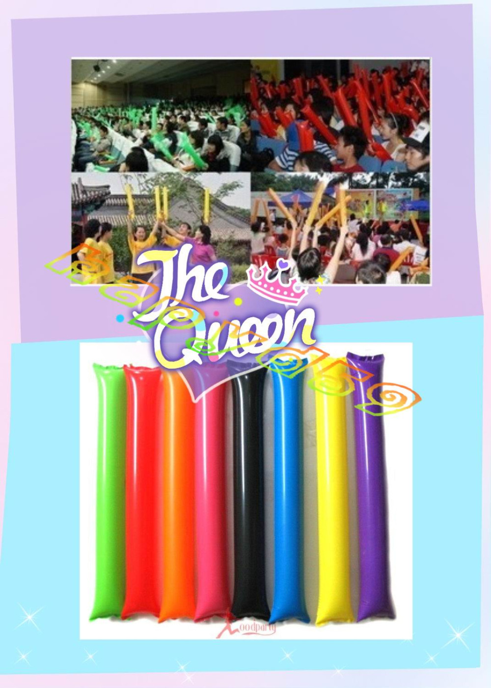 100pcs 60cm clapper ballon bea - Party Games Easter recension och pris