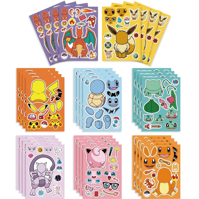 new 8/24Sheets Pokemon Puzzle  - Party Games Quiz recension och pris