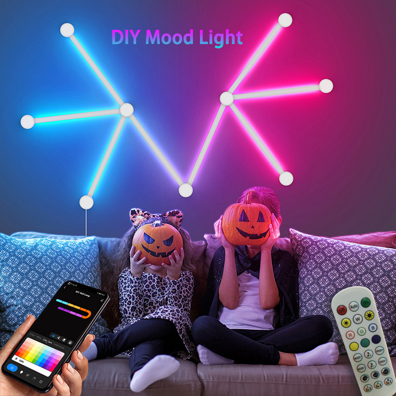 Smart RGB Wall Lamp, Bluetooth - Party Games App recension och pris