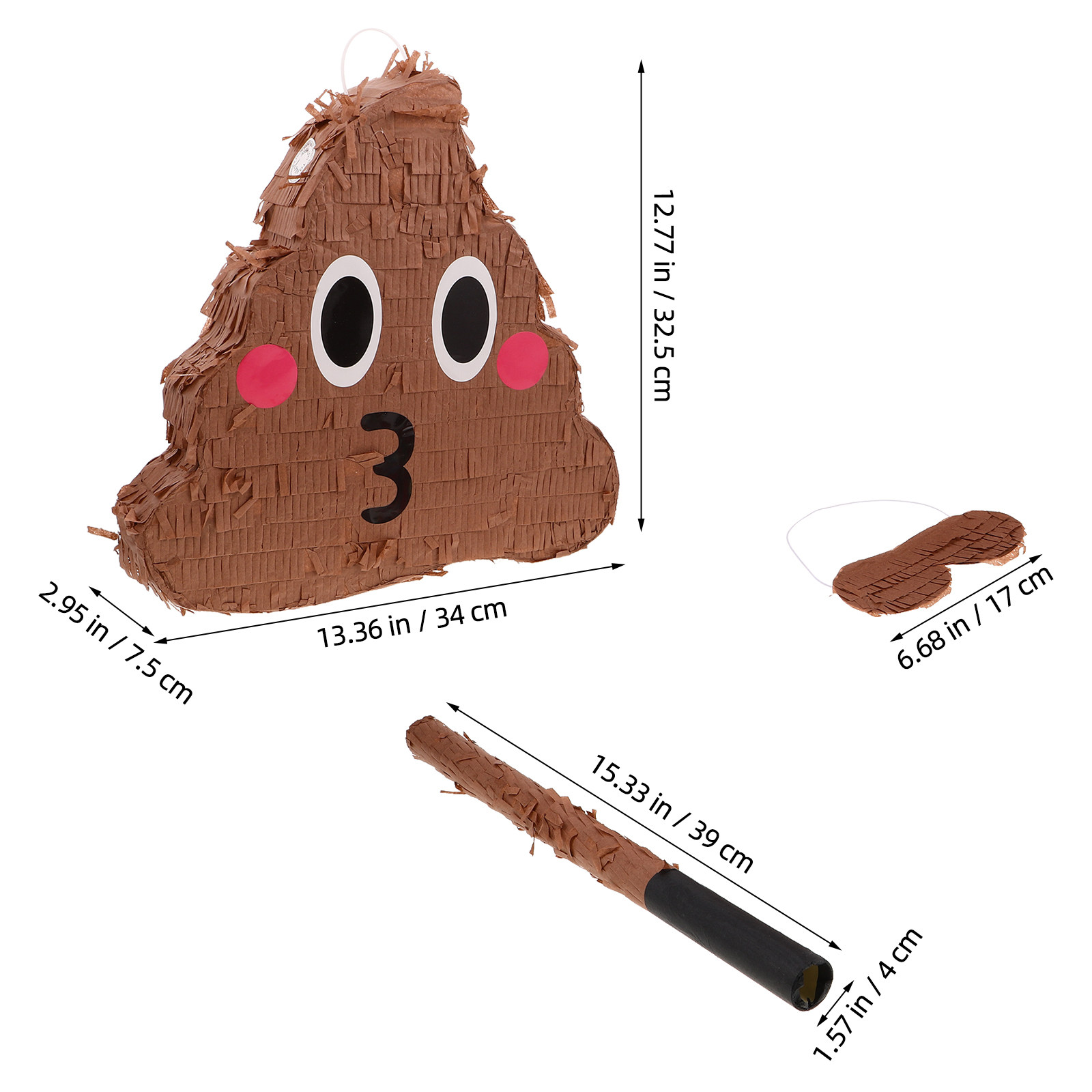 1Set Poop Party Pinata for Bir - Party Games Indoor recension och pris