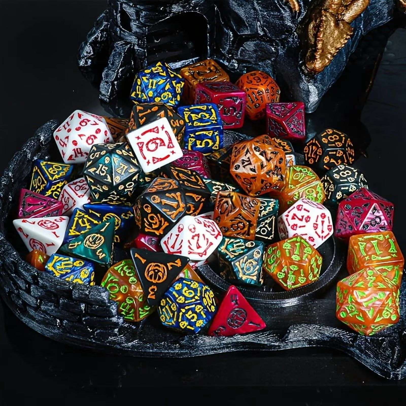 DND Dice Set -7pc Halloween Po - Party Games App recension och pris