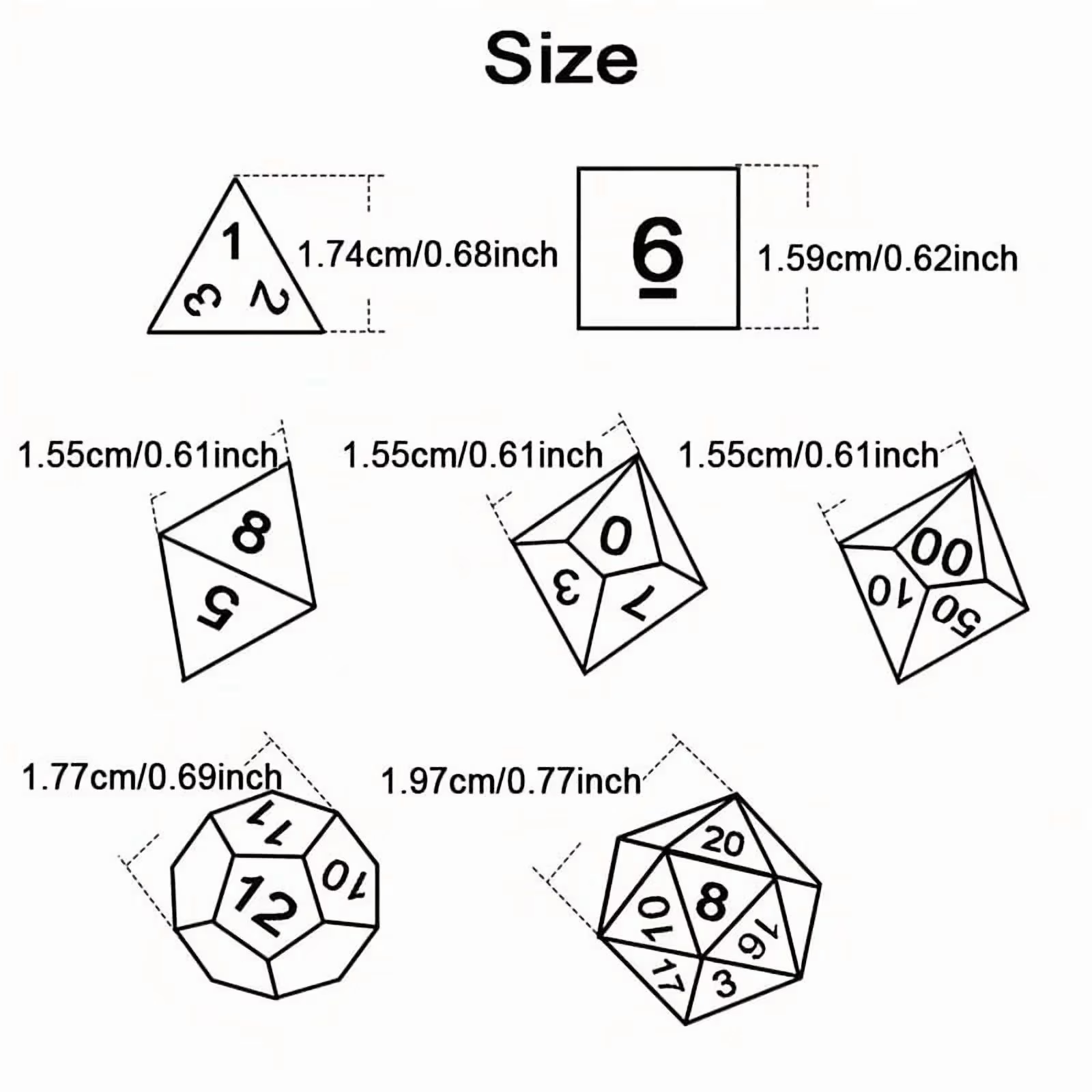 DND Dice Set -7pc Halloween Po - Party Games App recension och pris