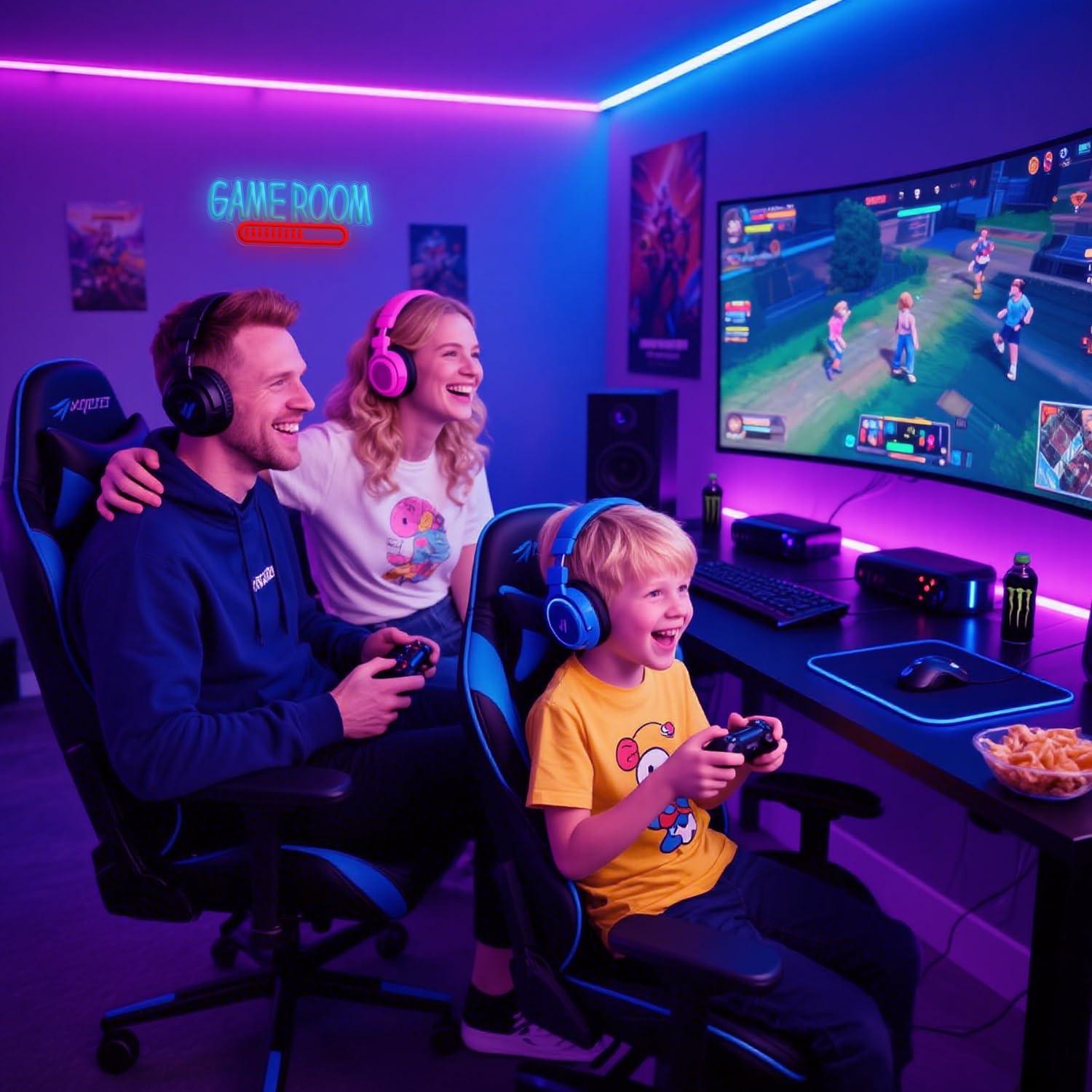 Game Room Neon Sign USB Powere - Party Games Kids recension och pris