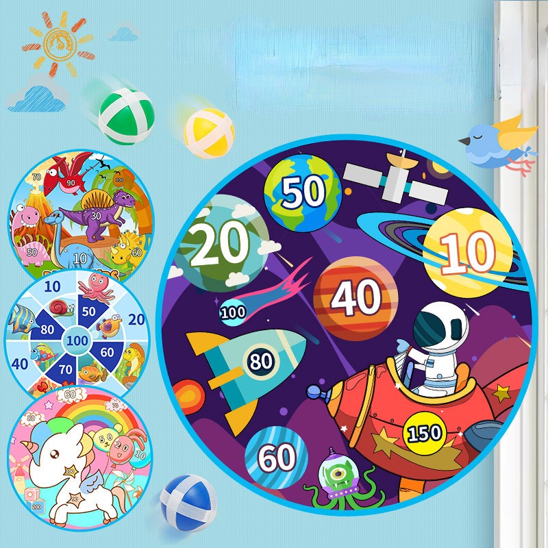 Large Kids Dart Board with Sti - Party Games For 5 Year Olds Indoors recension och pris