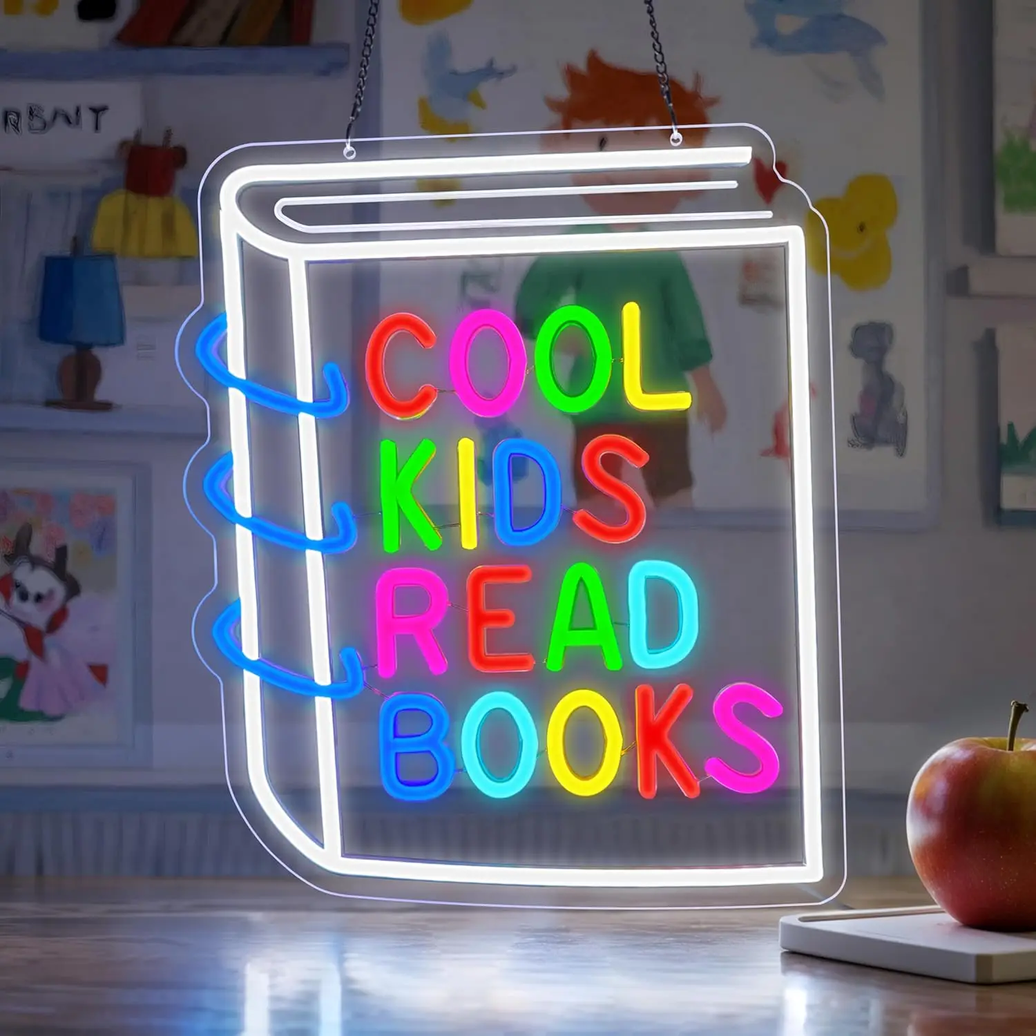 Cool Kids Read Books Neon Sign - Book Party Games recension och pris
