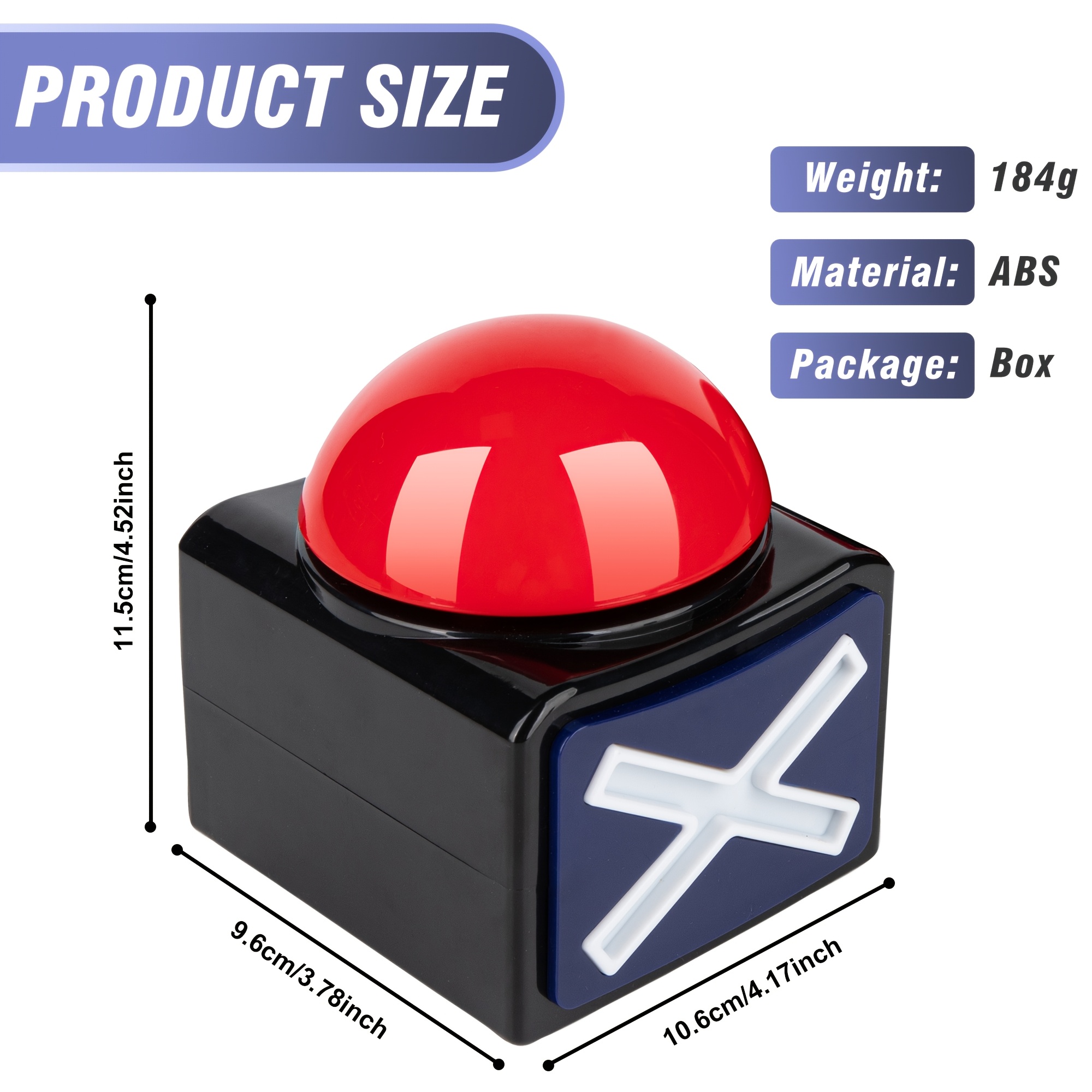 Black and Red Light-Up Sound B - Party Games Easter For Family recension och pris