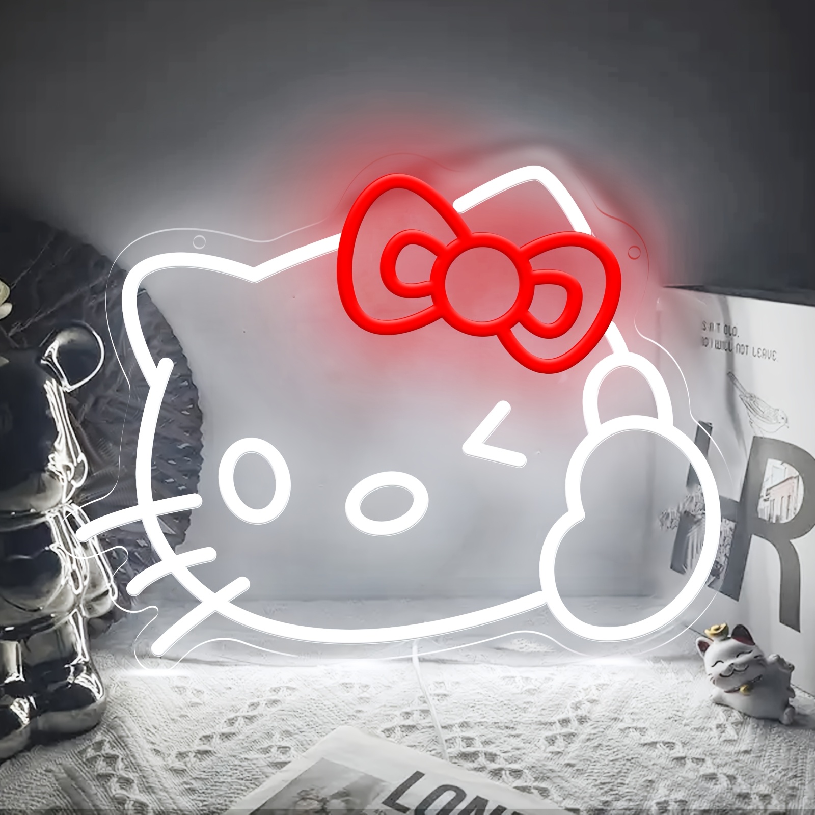 Hello Kitty LED Neon Sign Wall - Party Games Girls Night recension och pris