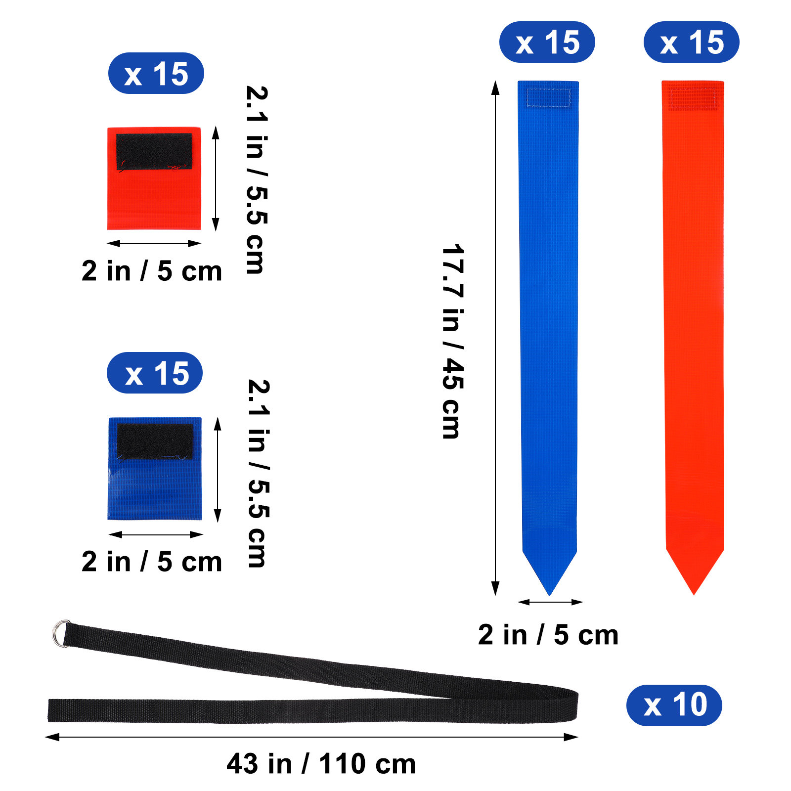 10Pcs Football Flag Set Adjust - Capture Flag Set recension och pris