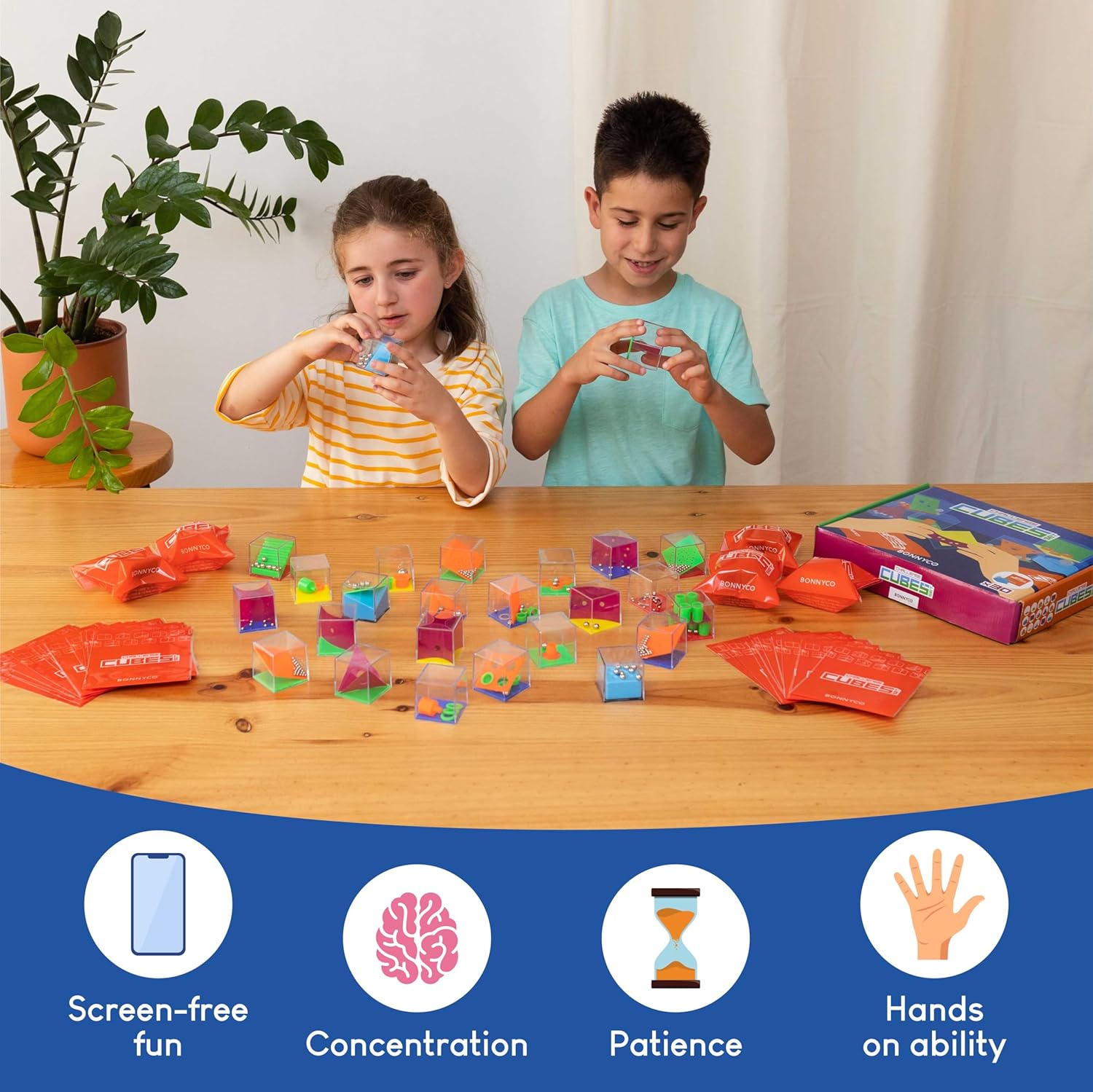 Brain Teaser Puzzles Cubes Pac - Party Games Kids recension och pris