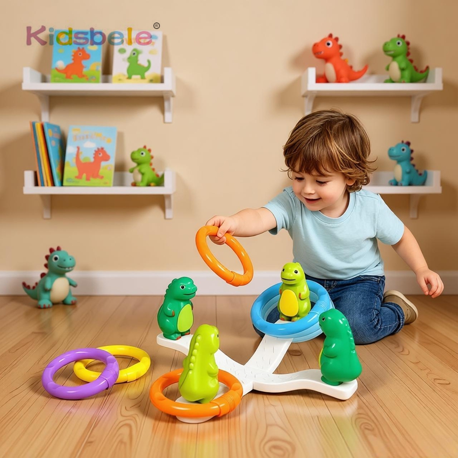 Fun Dinosaur Ring Toss Game fo - Party Games Kids Outdoor recension och pris