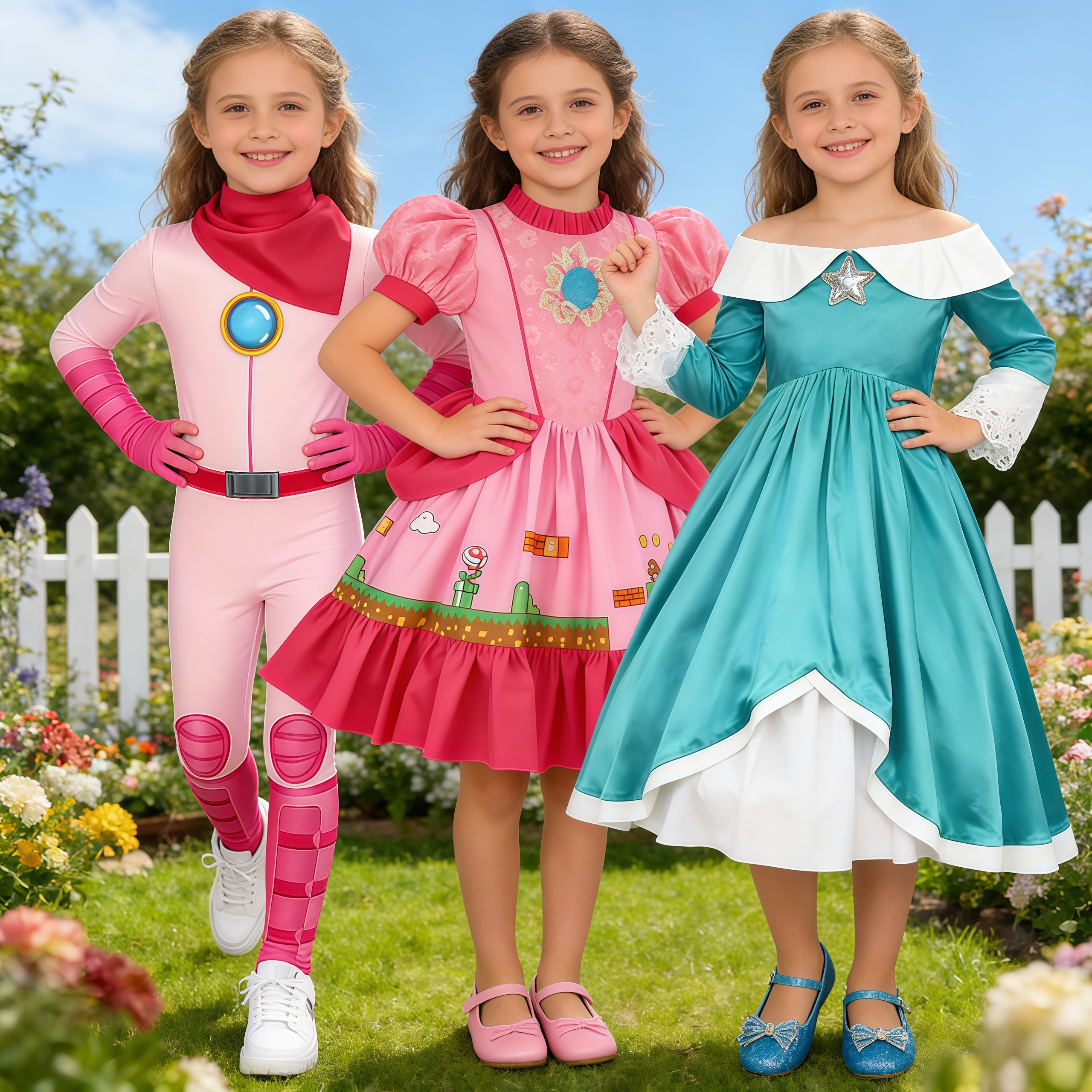 Girls Peach Princess Jumpsuit  - Party Games Quiz recension och pris