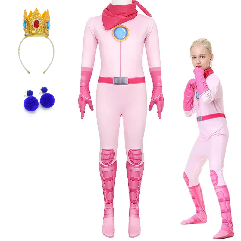 Girls Peach Princess Jumpsuit  - Party Games Quiz recension och pris