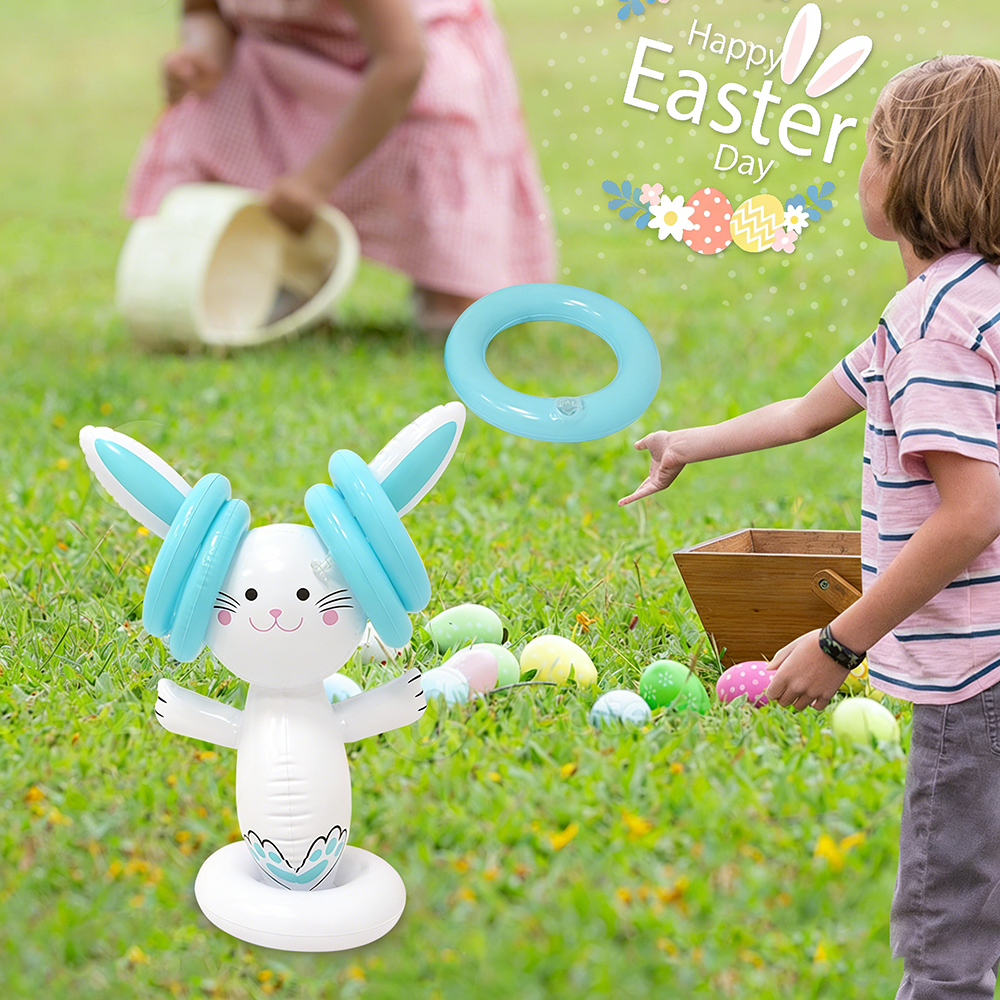 Easter Inflatable Bunny Ring T - Party Games Kids Outdoor recension och pris