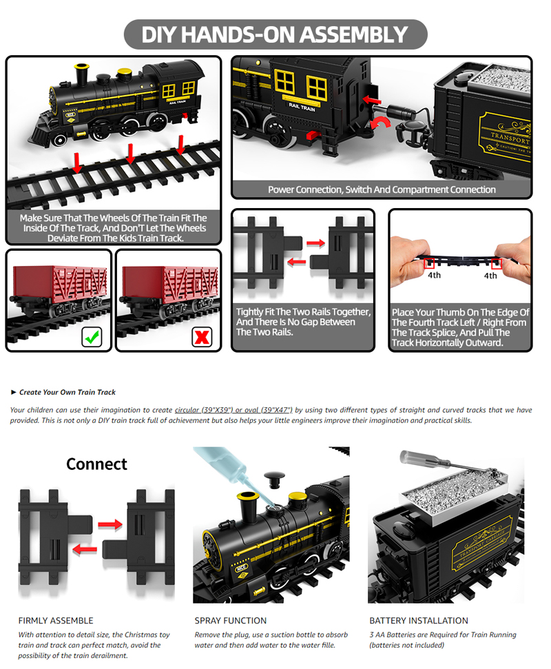 Kids Electric Steam Train Toy  - Party Games In Steam recension och pris