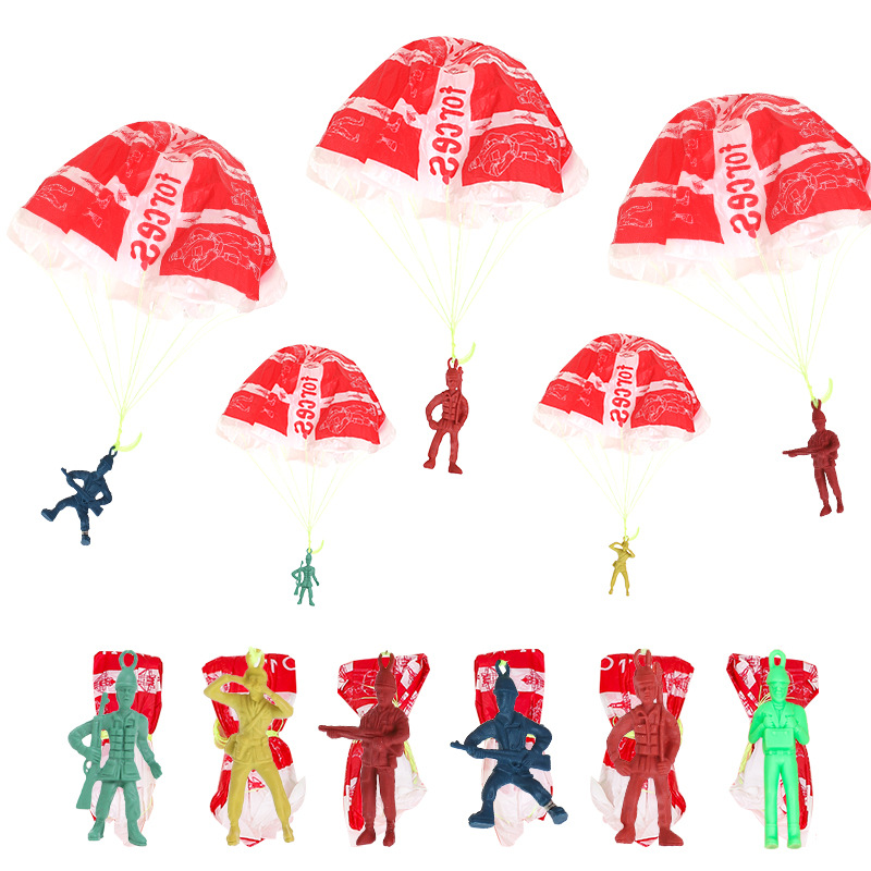 10pcs Plastic Ejecting Parachu - Party Games Kids Outdoor recension och pris