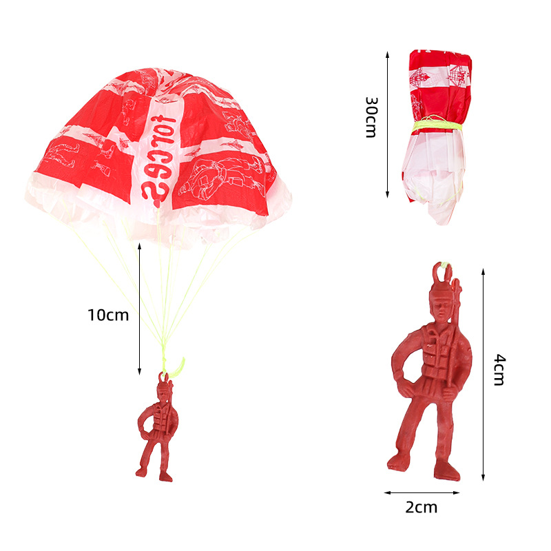 10pcs Plastic Ejecting Parachu - Party Games Kids Outdoor recension och pris