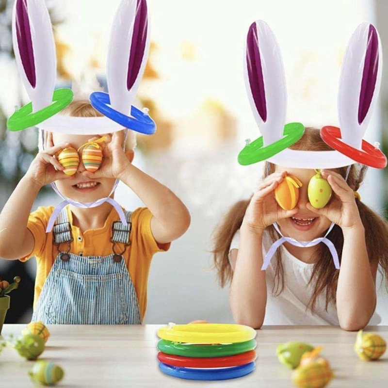 4Set Inflatable Easter Bunny E - Party Games Easter For Family recension och pris