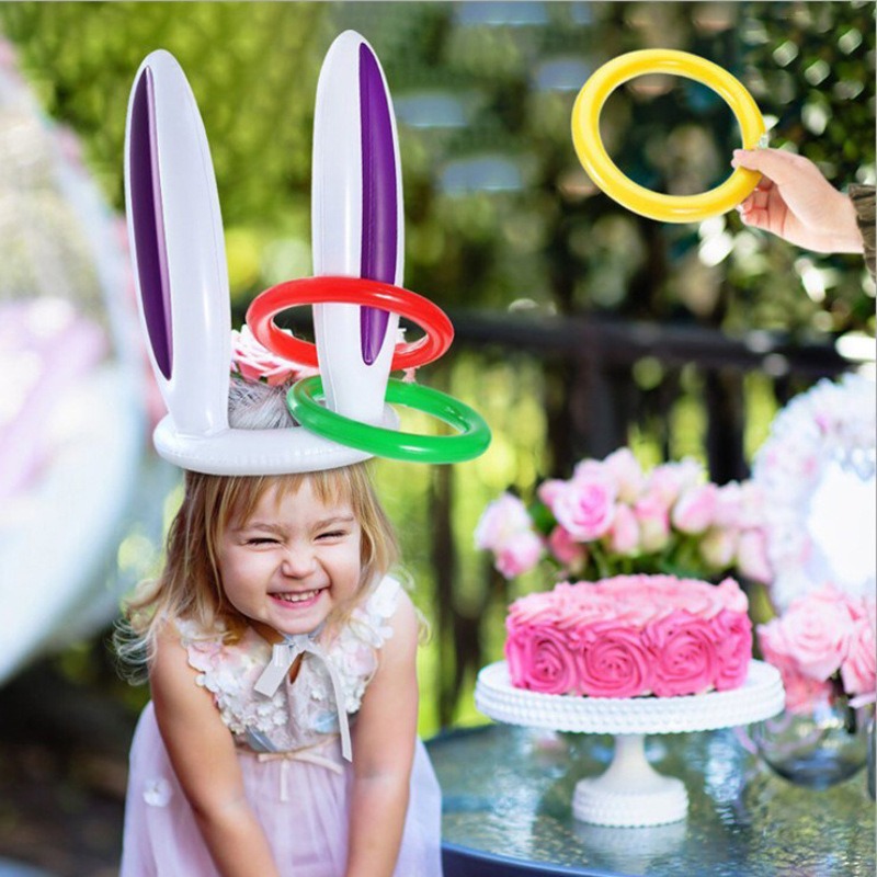 4Set Inflatable Easter Bunny E - Party Games Easter For Family recension och pris