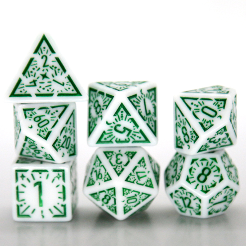 7PCS/set Multi-sided Dice New  - Party Games App recension och pris