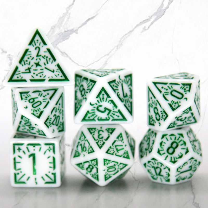 7PCS/set Multi-sided Dice New  - Party Games App recension och pris