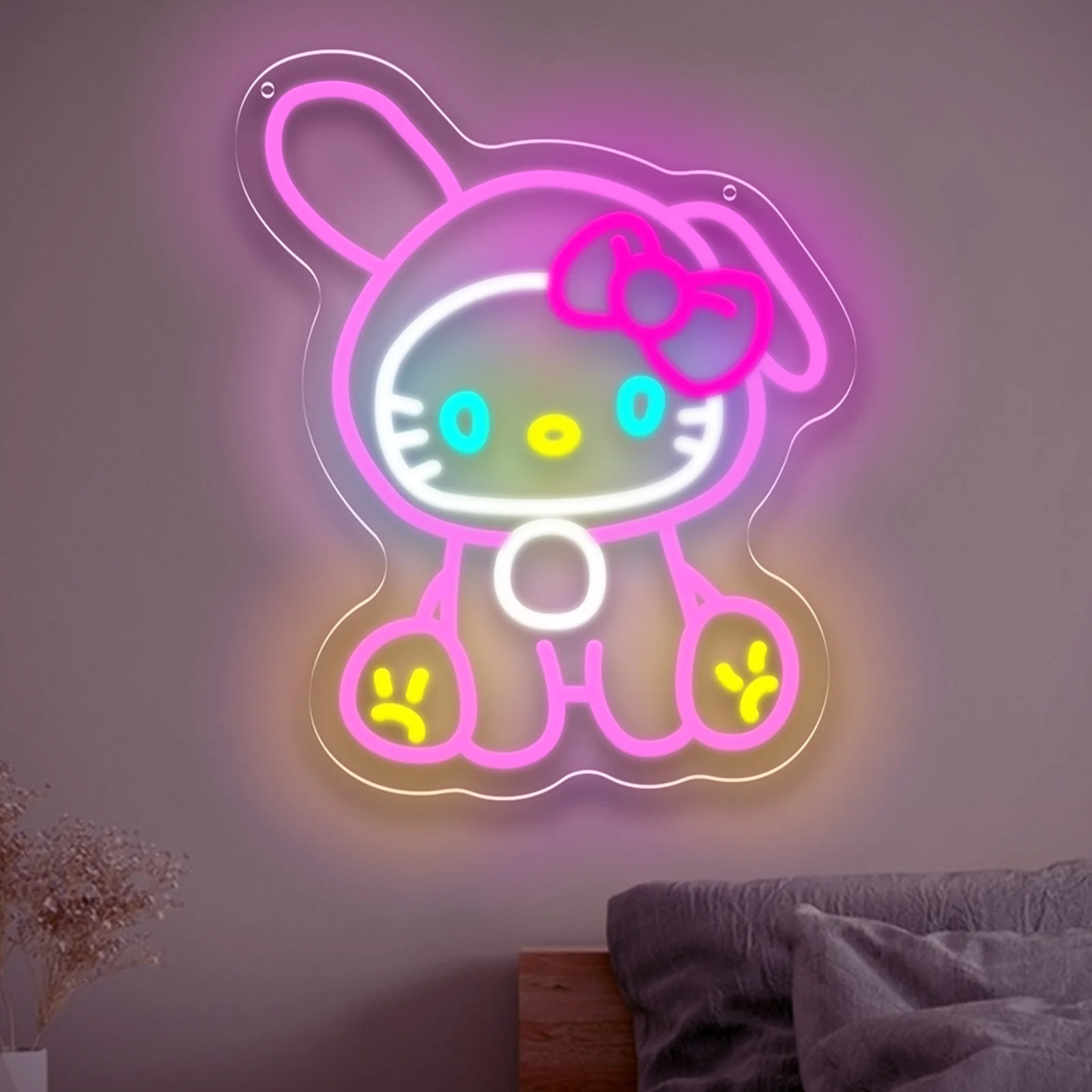 Hello Kitty Melody Neon Sign S - Party Games Girls Night recension och pris