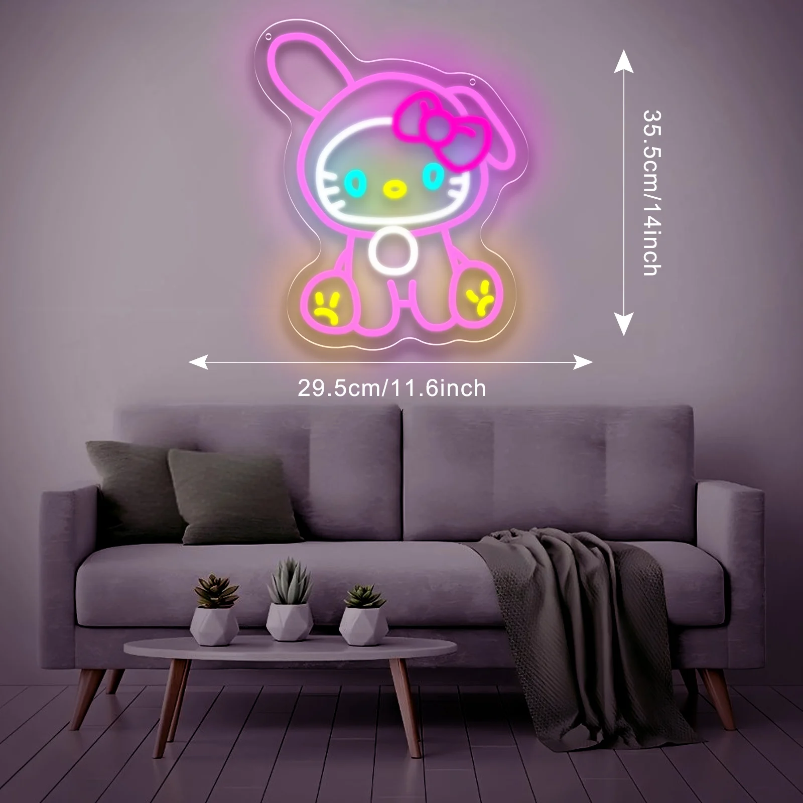 Hello Kitty Melody Neon Sign S - Party Games Girls Night recension och pris