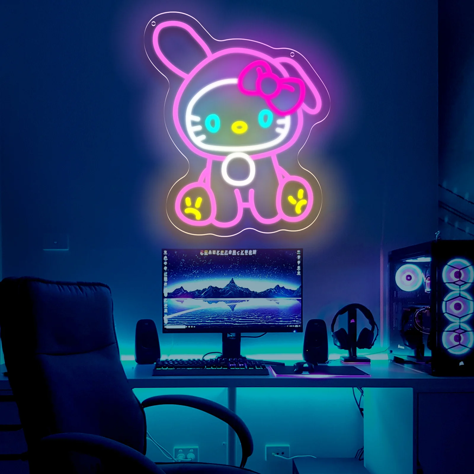 Hello Kitty Melody Neon Sign S - Party Games Girls Night recension och pris