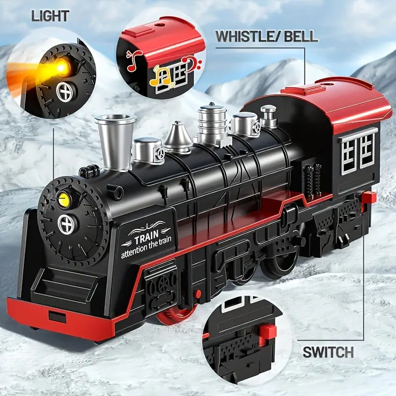 Kids Electric Steam Alloy Trai - Party Games In Steam recension och pris