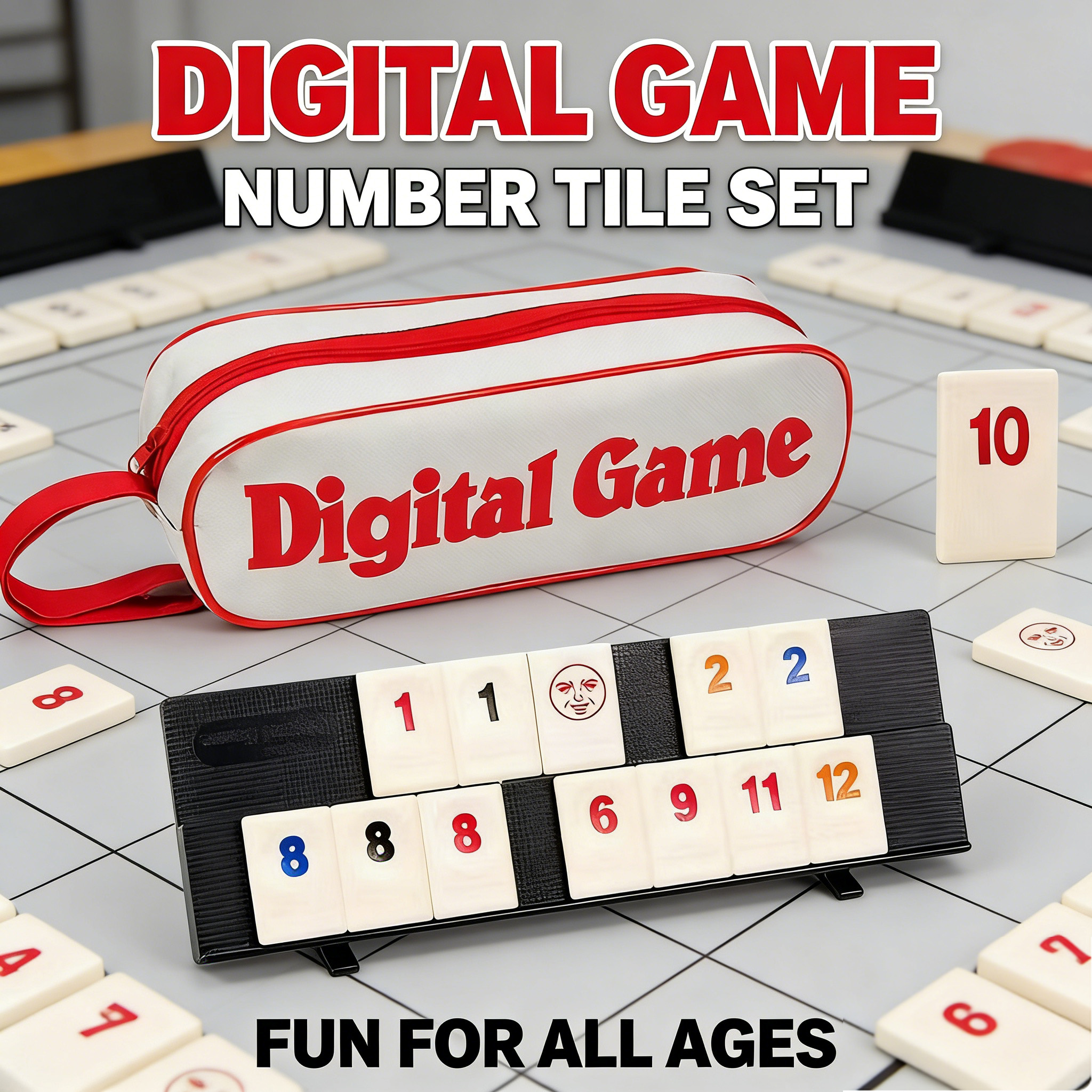 Rummy Cube Game with 4 Racks,R - Party Games In Steam recension och pris