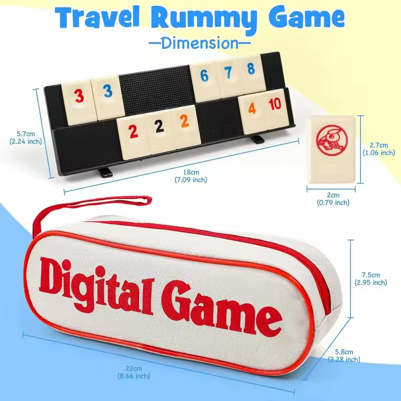Rummy Cube Game with 4 Racks,R - Party Games In Steam recension och pris