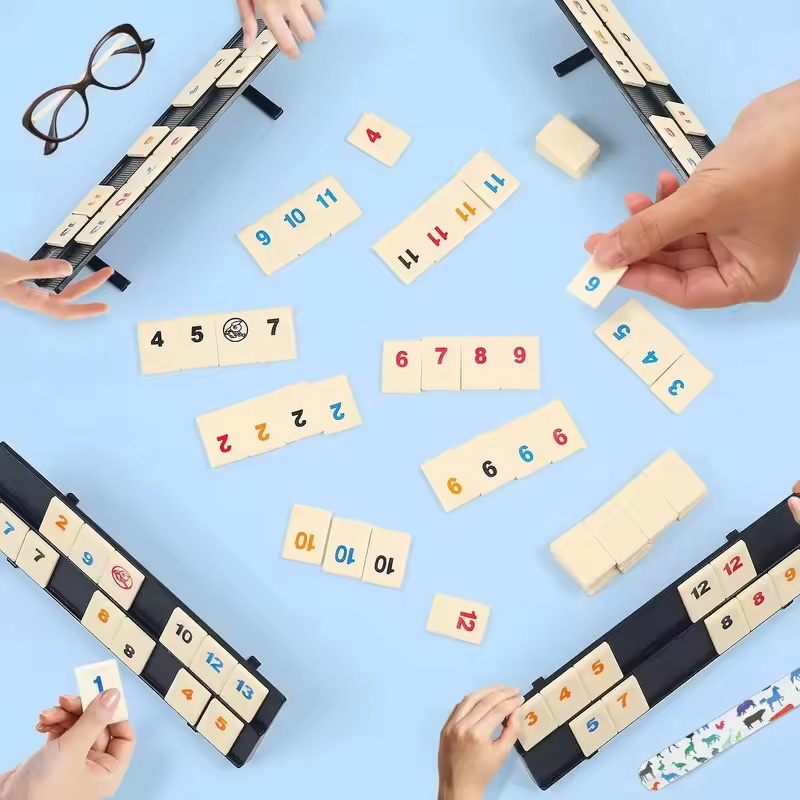 Rummy Cube Game with 4 Racks,R - Party Games In Steam recension och pris