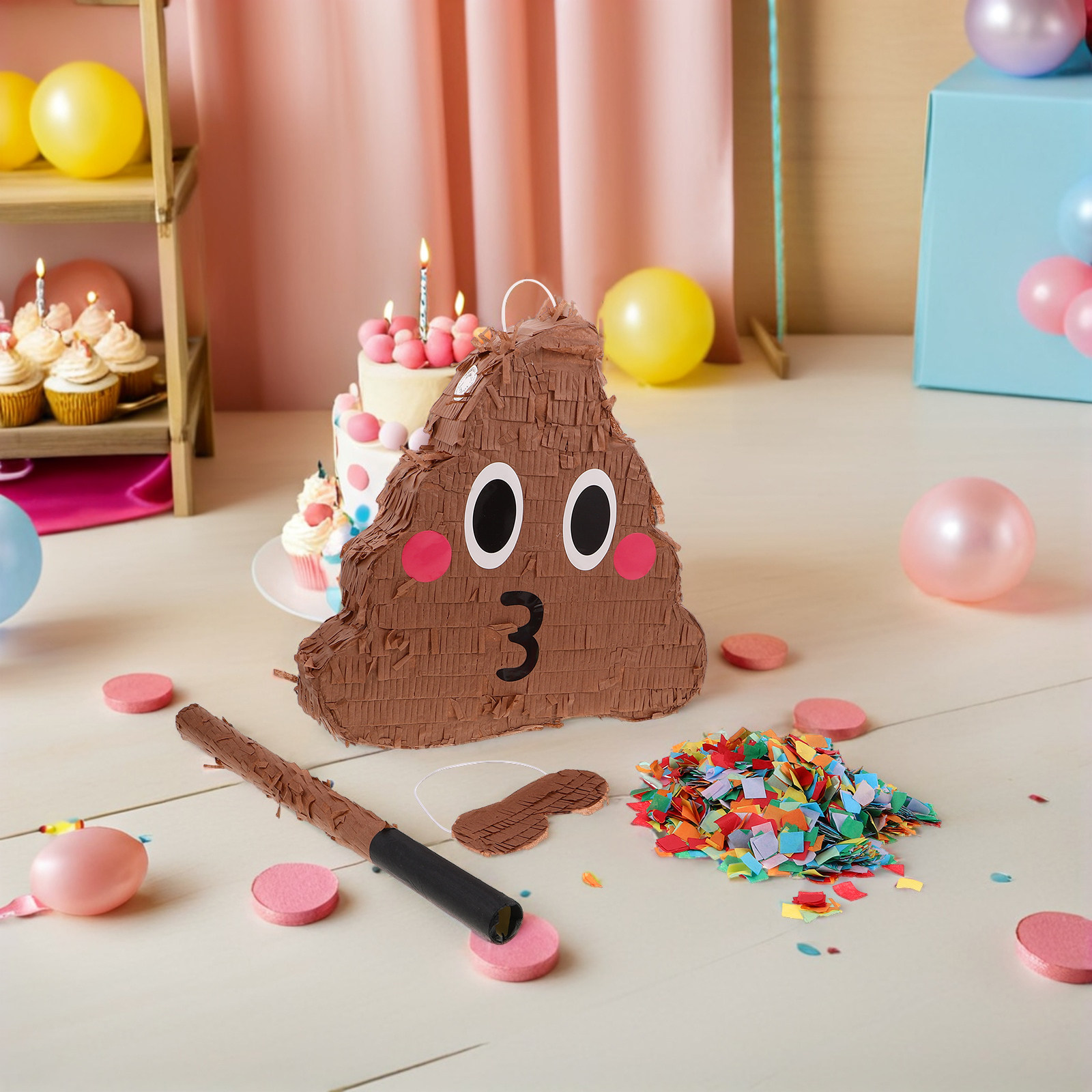 1Set Poop Themed Pinata Set fo - Party Games Indoor recension och pris