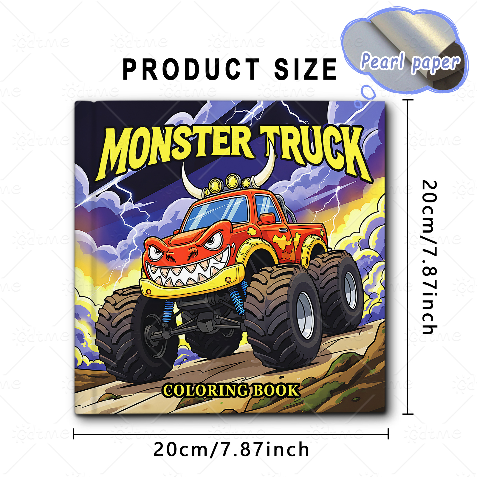 MONSTER TRUCK Coloring Book fo - Book Party Games recension och pris